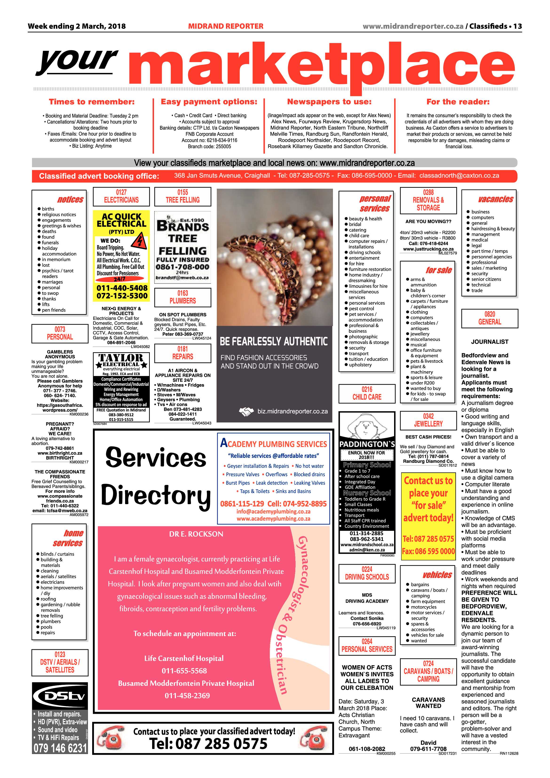 Midrand Reporter 2 March 2018 page 13