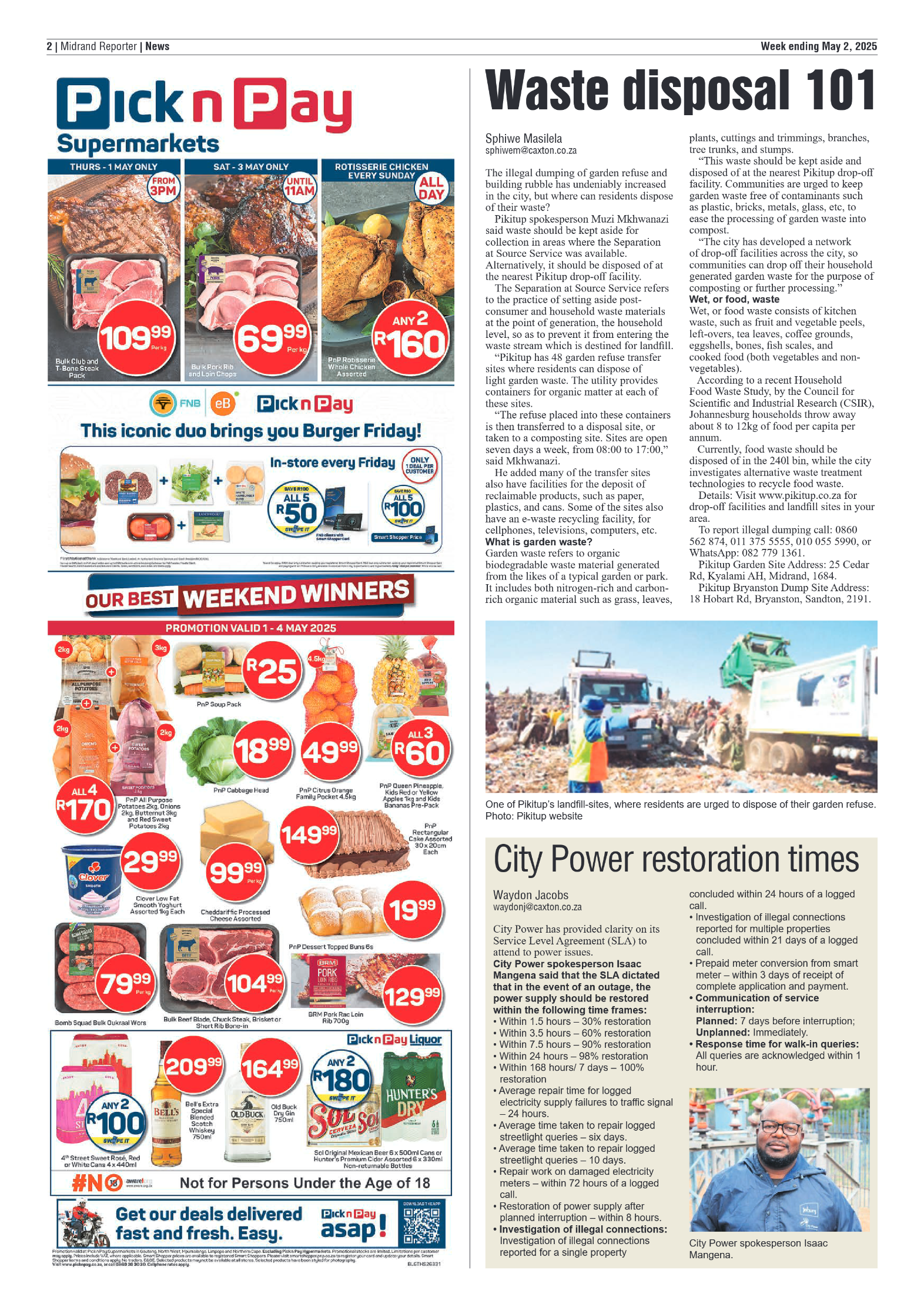 Midrand Reporter 2 May 2025 page 2