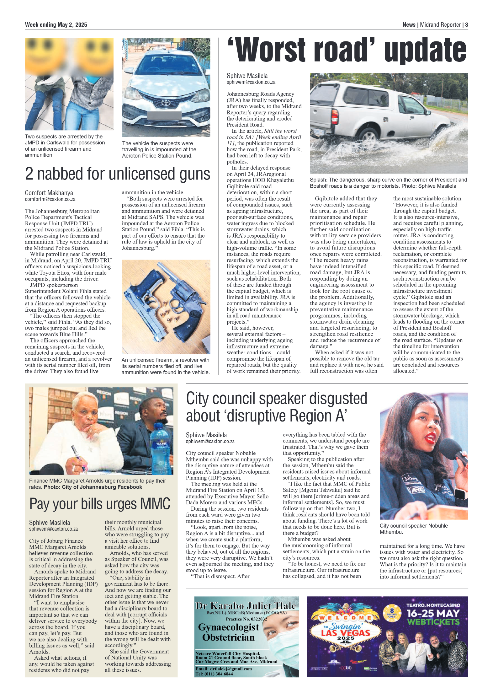 Midrand Reporter 2 May 2025 page 3