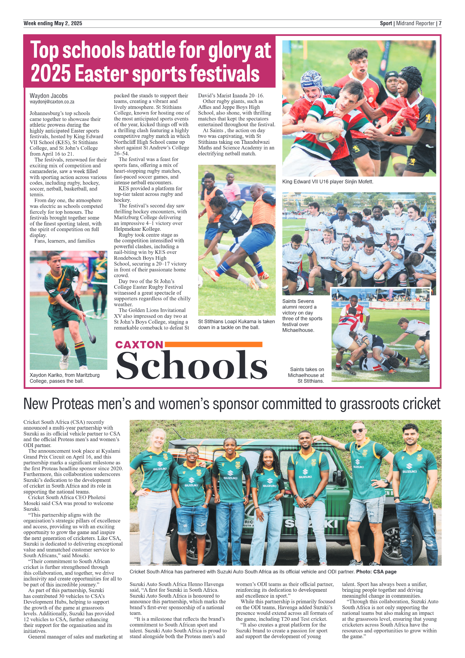 Midrand Reporter 2 May 2025 page 7