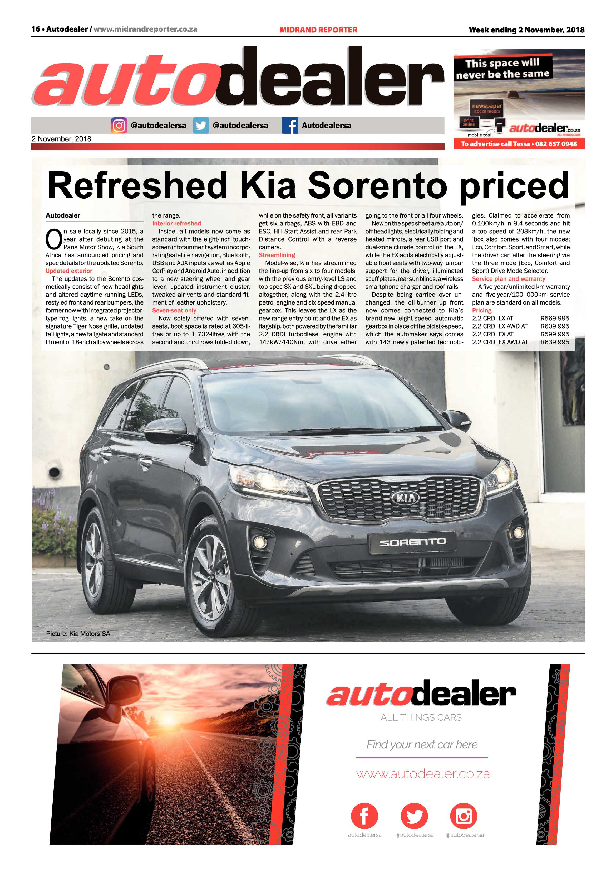 Midrand Reporter 2 November, 2018 page 16