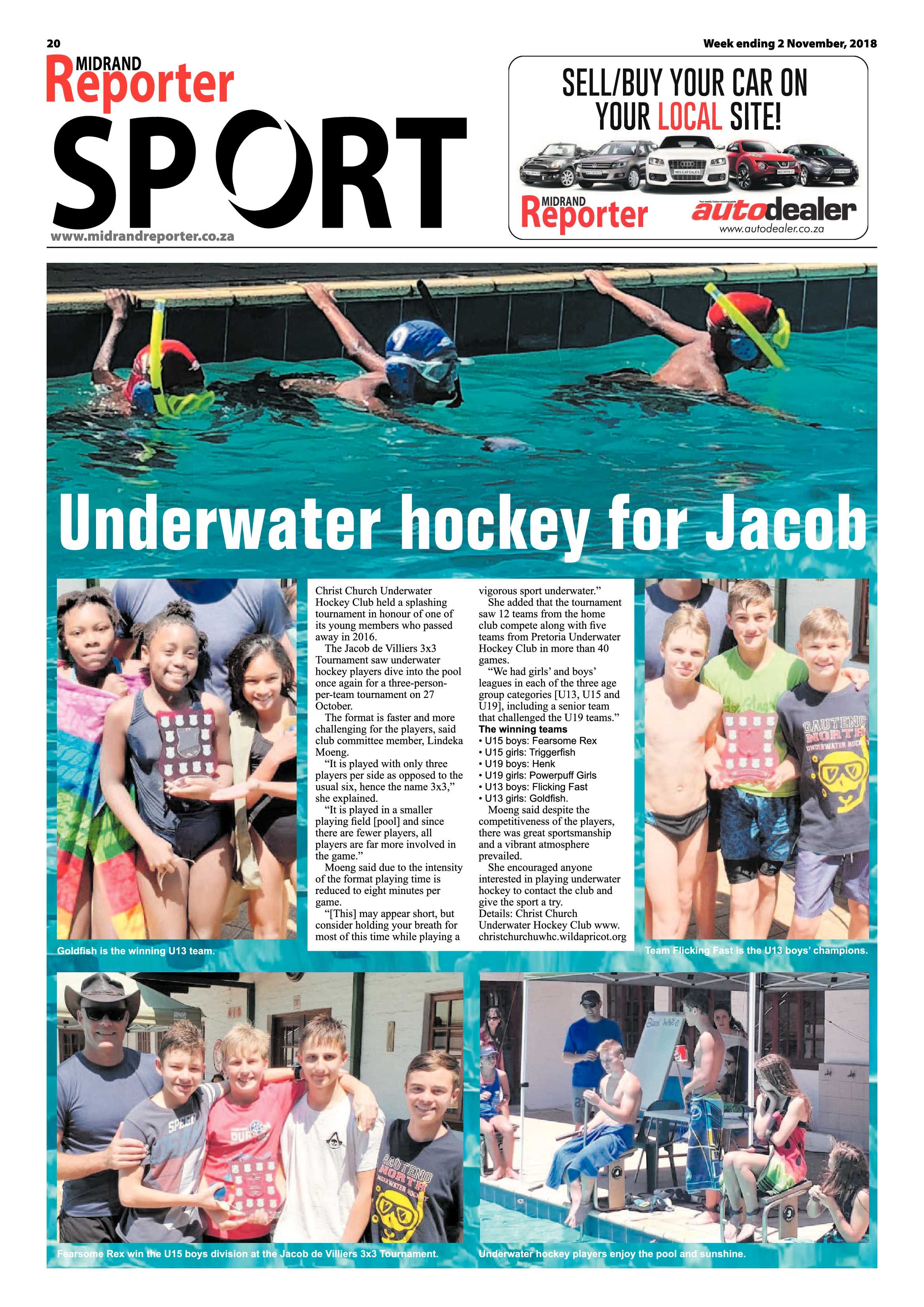 Midrand Reporter 2 November, 2018 page 20