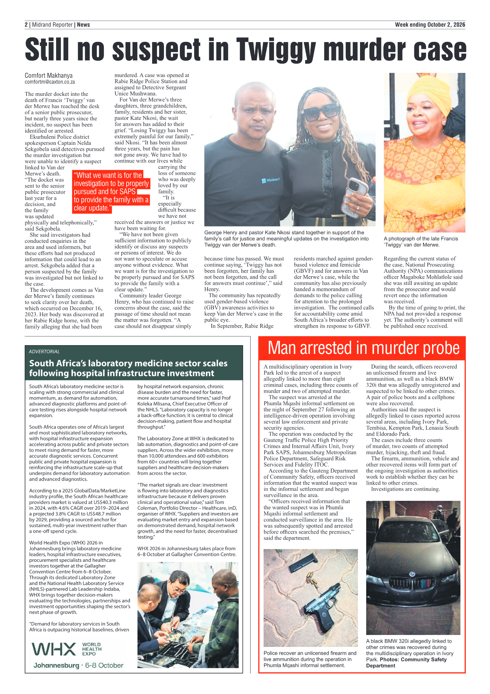 Midrand Reporter 2 October 2026 page 2