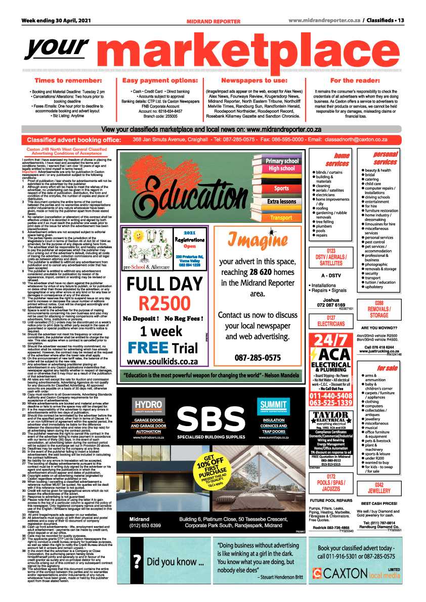 Midrand Reporter 30 April 2021 page 13