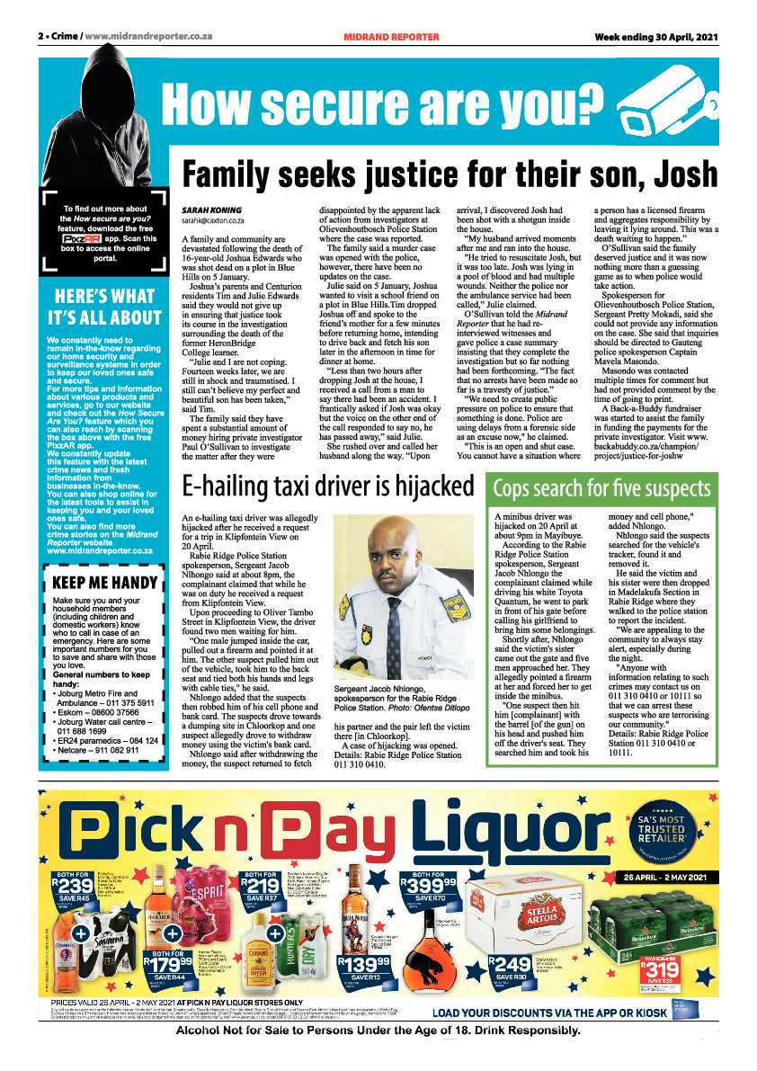 Midrand Reporter 30 April 2021 page 2