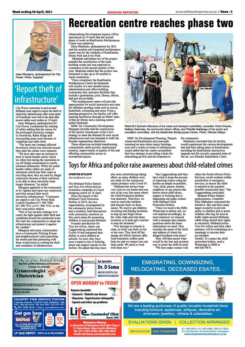 Midrand Reporter 30 April 2021 page 3
