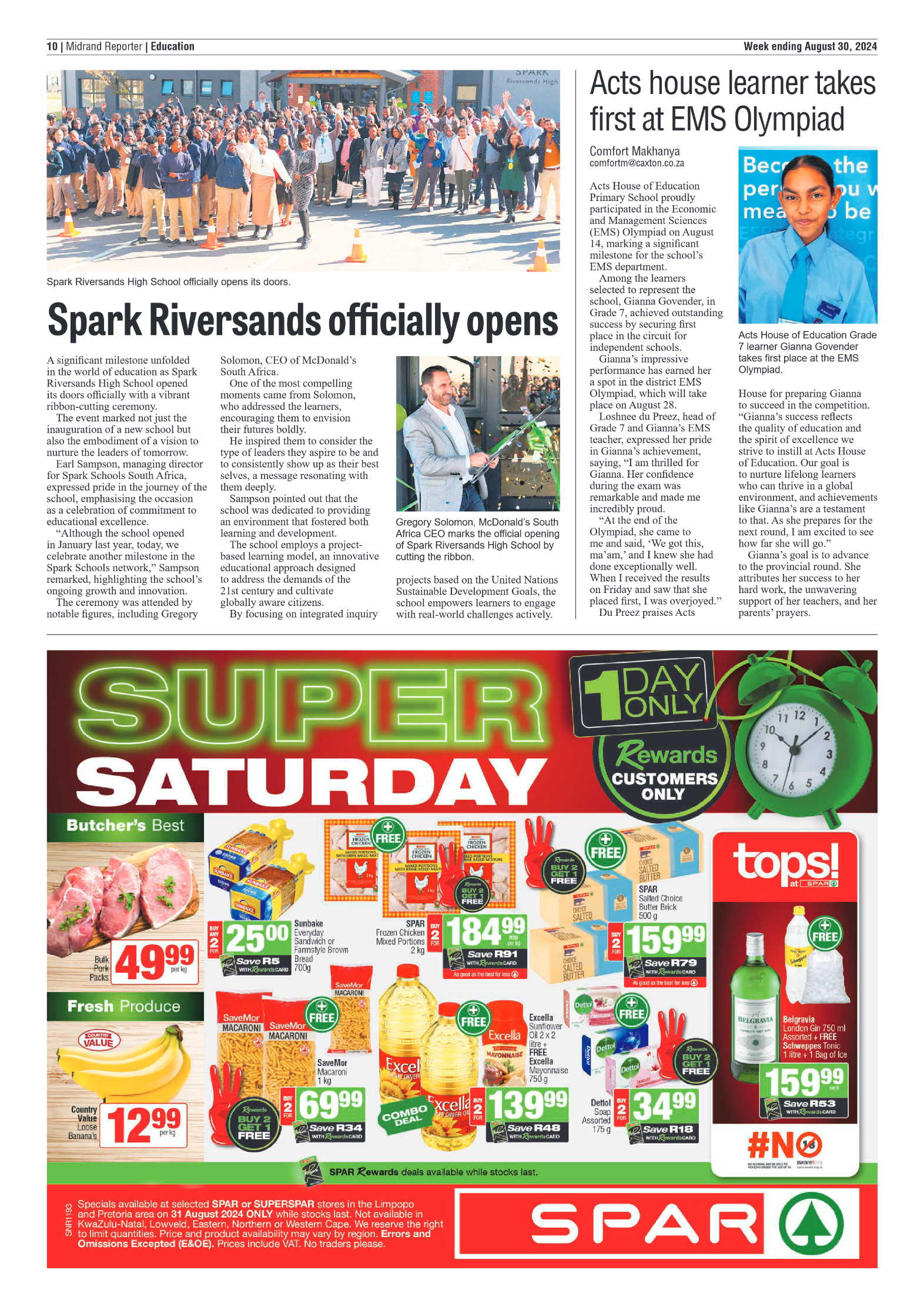 Midrand Reporter 30 August 2024 page 10