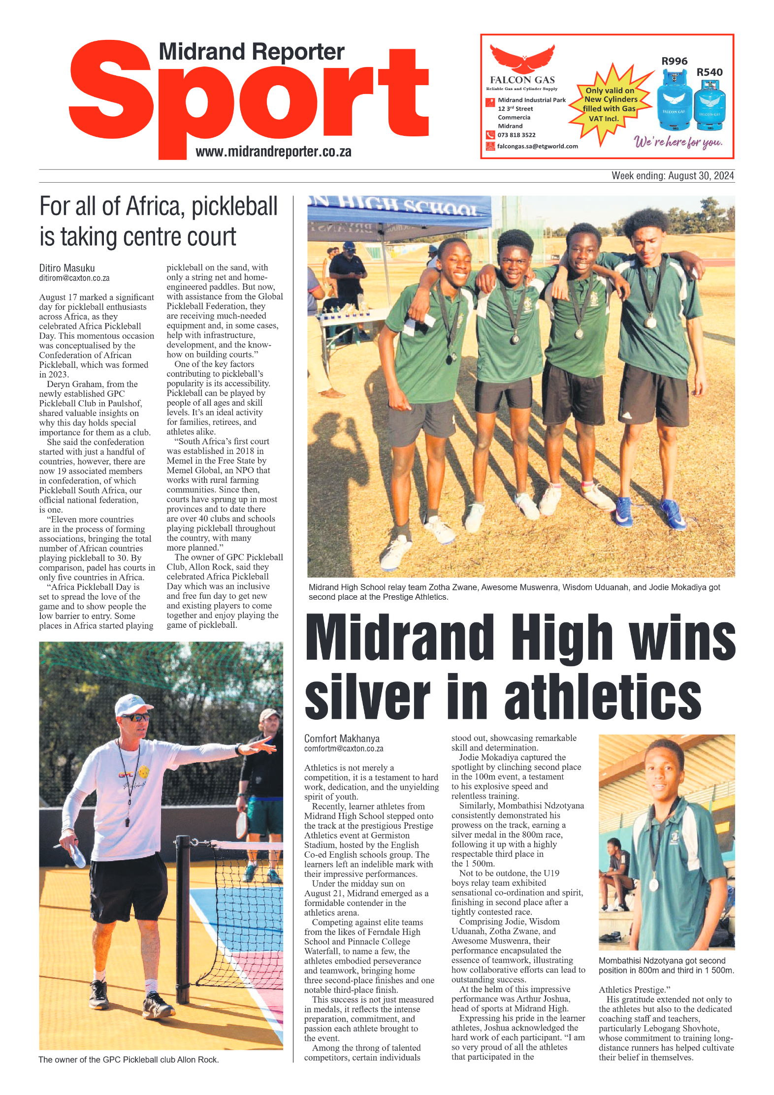 Midrand Reporter 30 August 2024 page 16