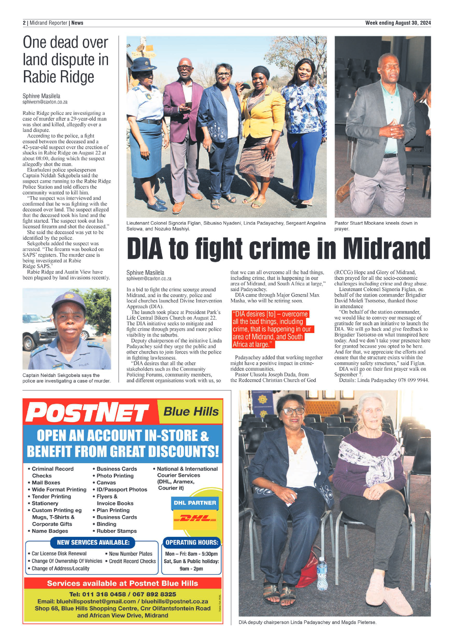 Midrand Reporter 30 August 2024 page 2