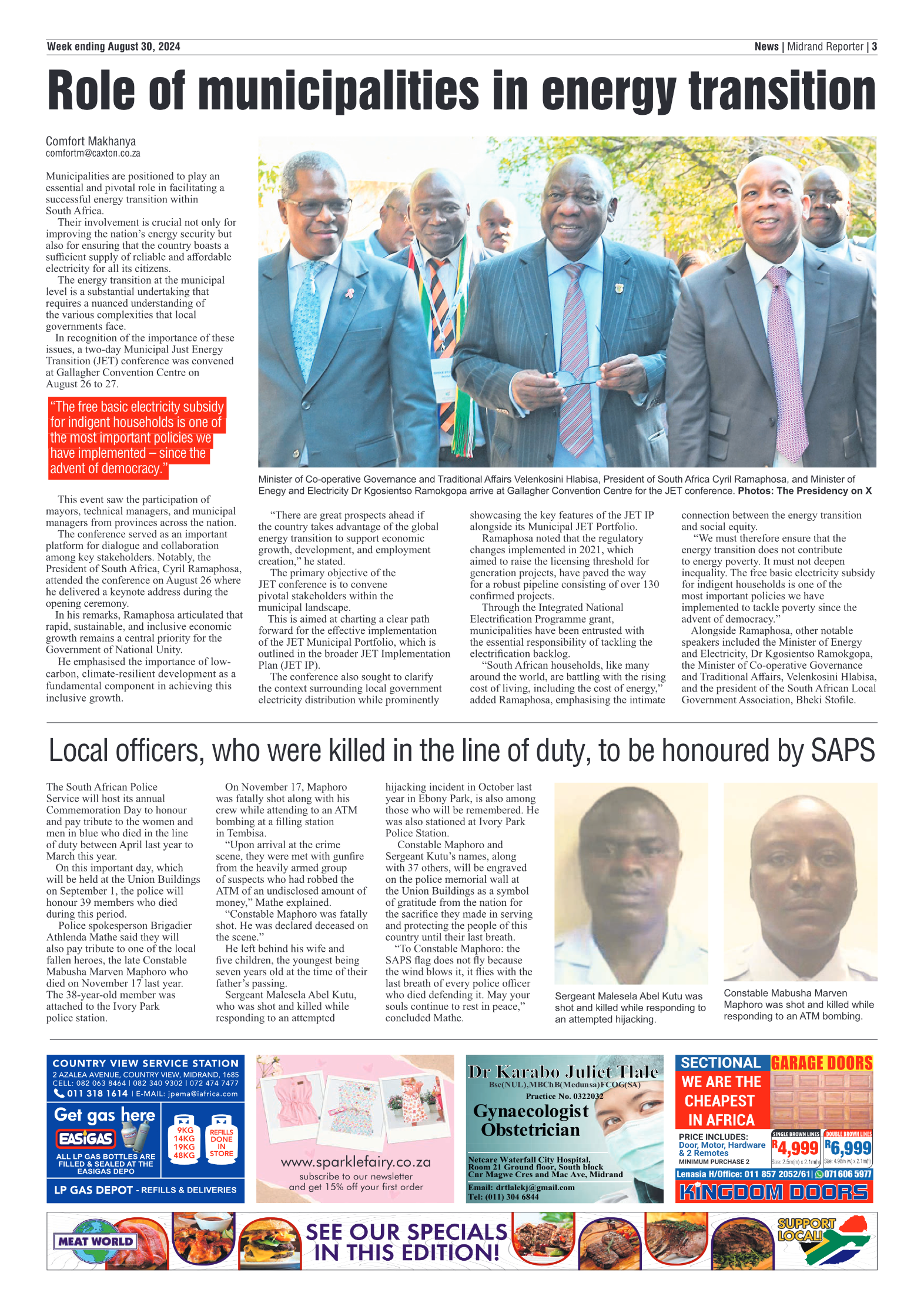 Midrand Reporter 30 August 2024 page 3