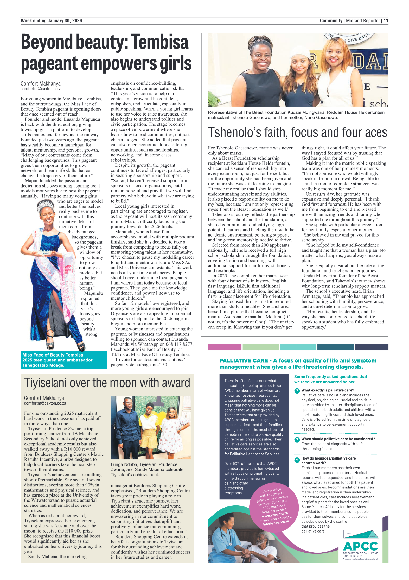 Midrand Reporter 30 January 2026 page 11