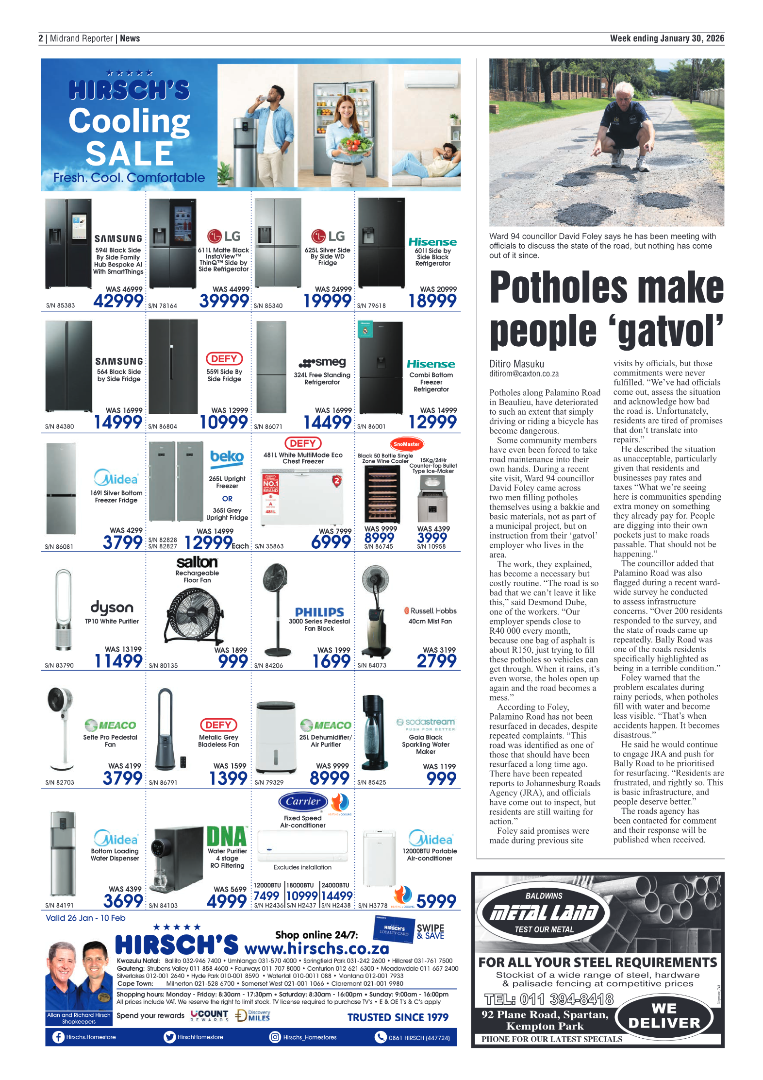 Midrand Reporter 30 January 2026 page 2