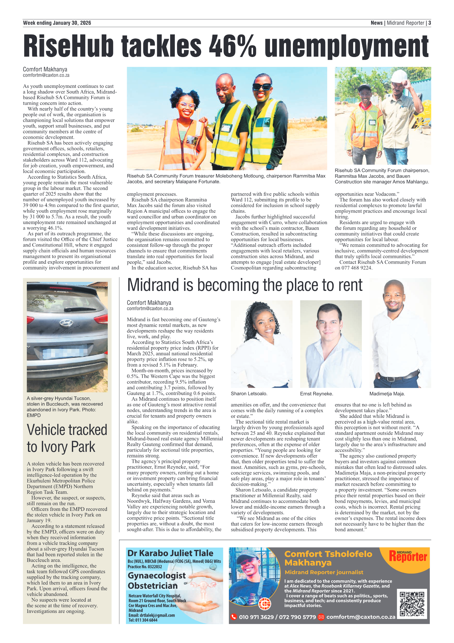 Midrand Reporter 30 January 2026 page 3