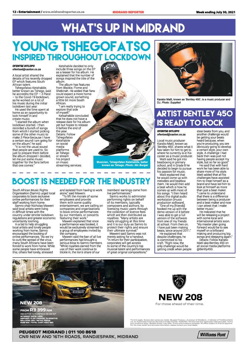 Midrand Reporter 30 July 2021 page 14