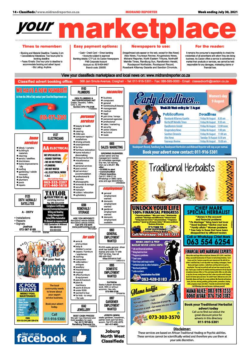 Midrand Reporter 30 July 2021 page 16