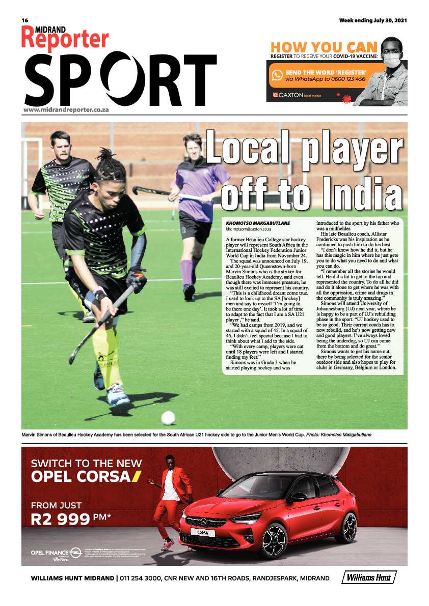 Midrand Reporter 30 July 2021 page 18