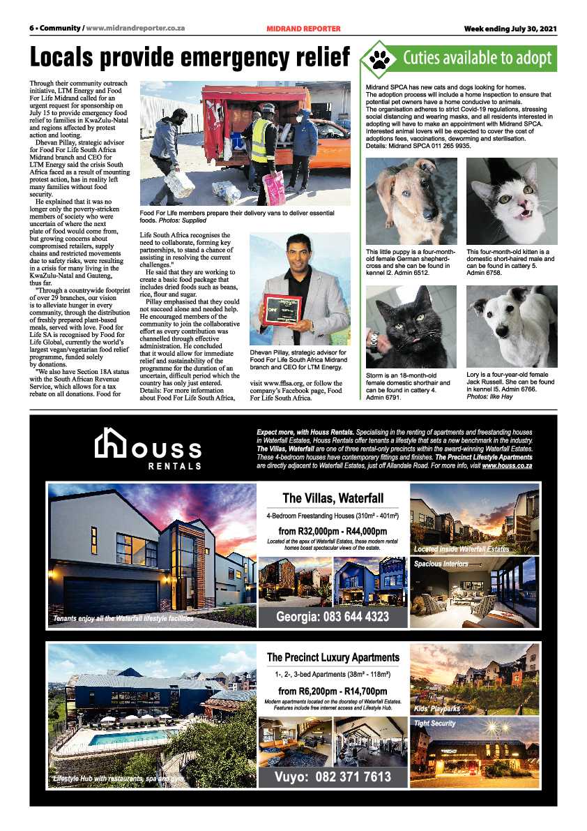 Midrand Reporter 30 July 2021 page 8