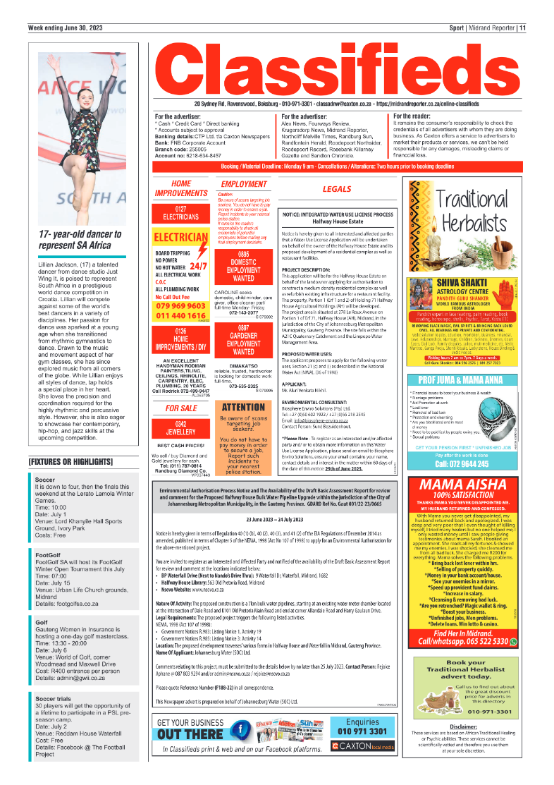Midrand Reporter 30 June 2023 page 11