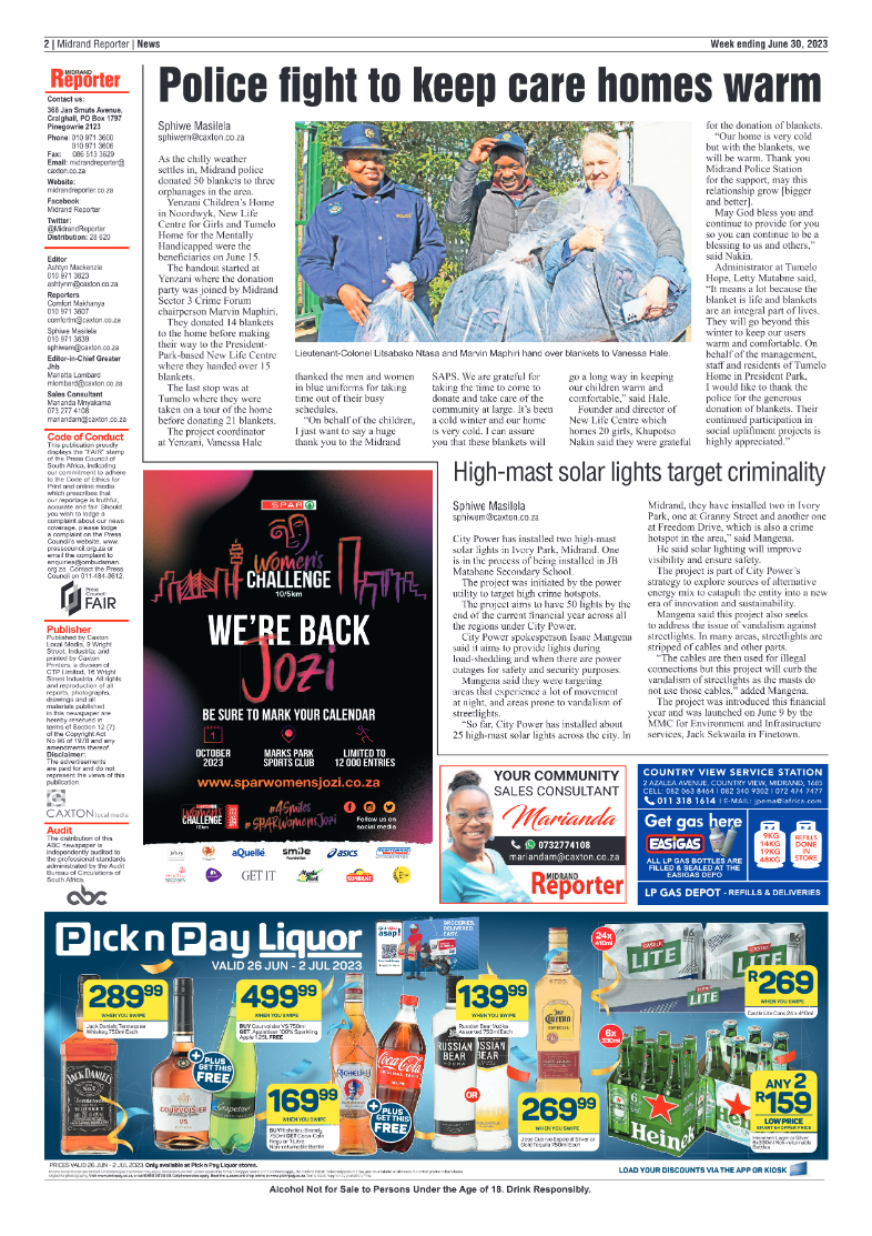 Midrand Reporter 30 June 2023 page 2