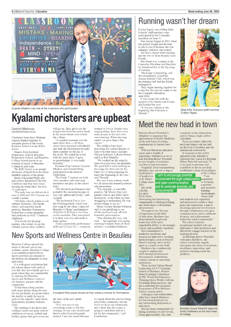 Midrand Reporter 30 June 2023 page 8