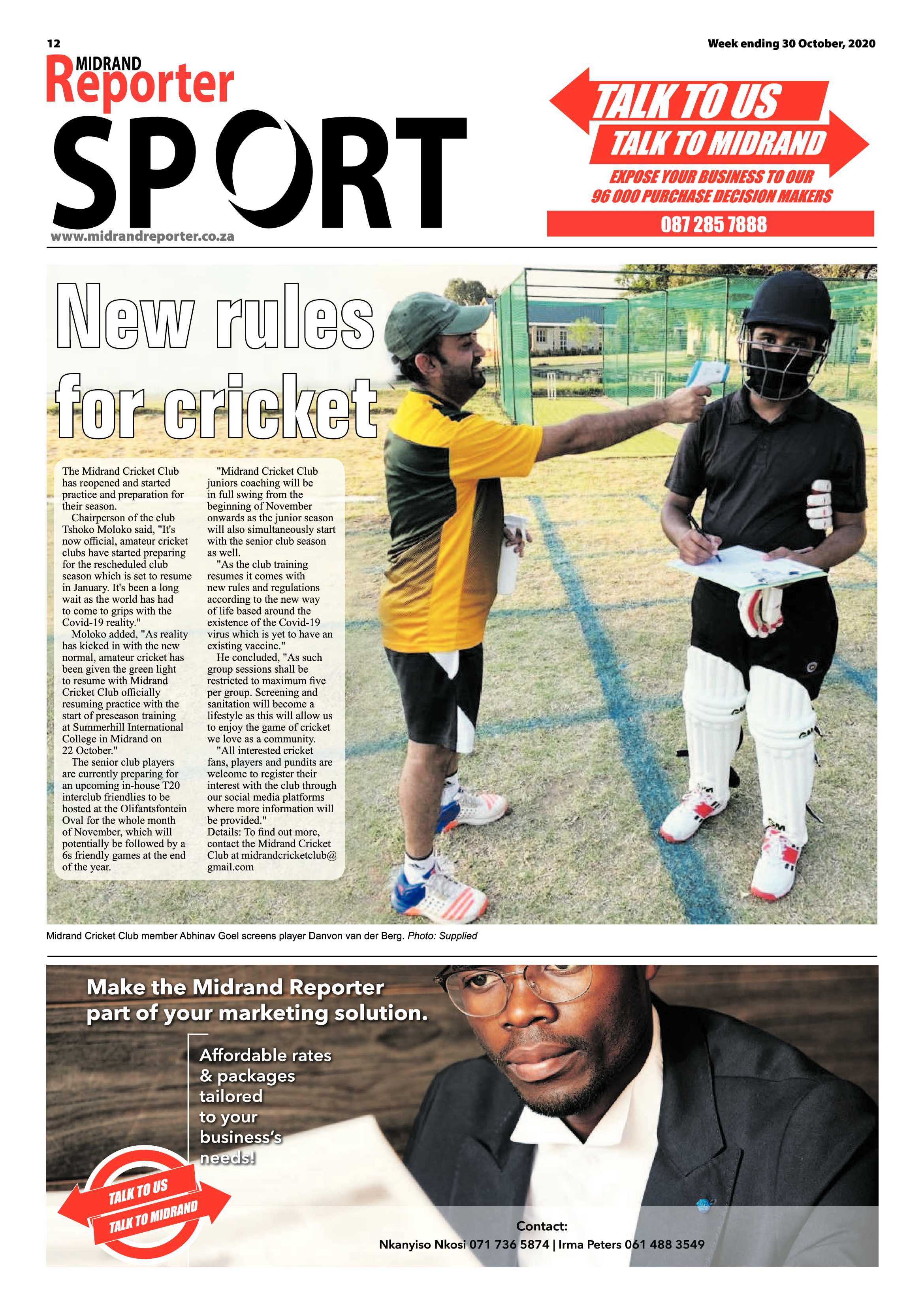 Midrand Reporter 31 October 2020 page 12