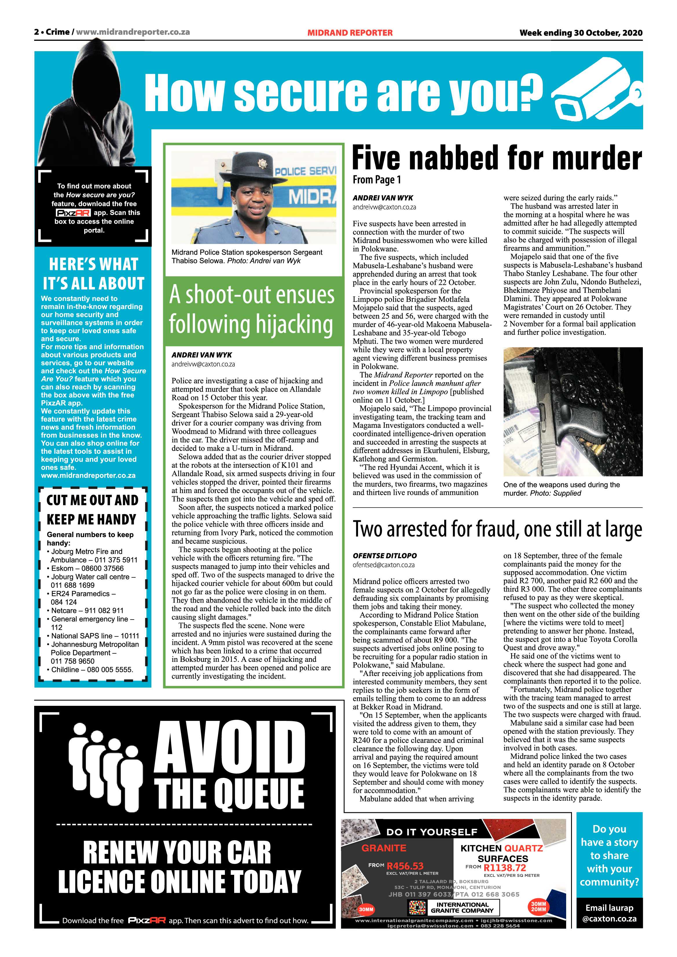 Midrand Reporter 31 October 2020 page 2