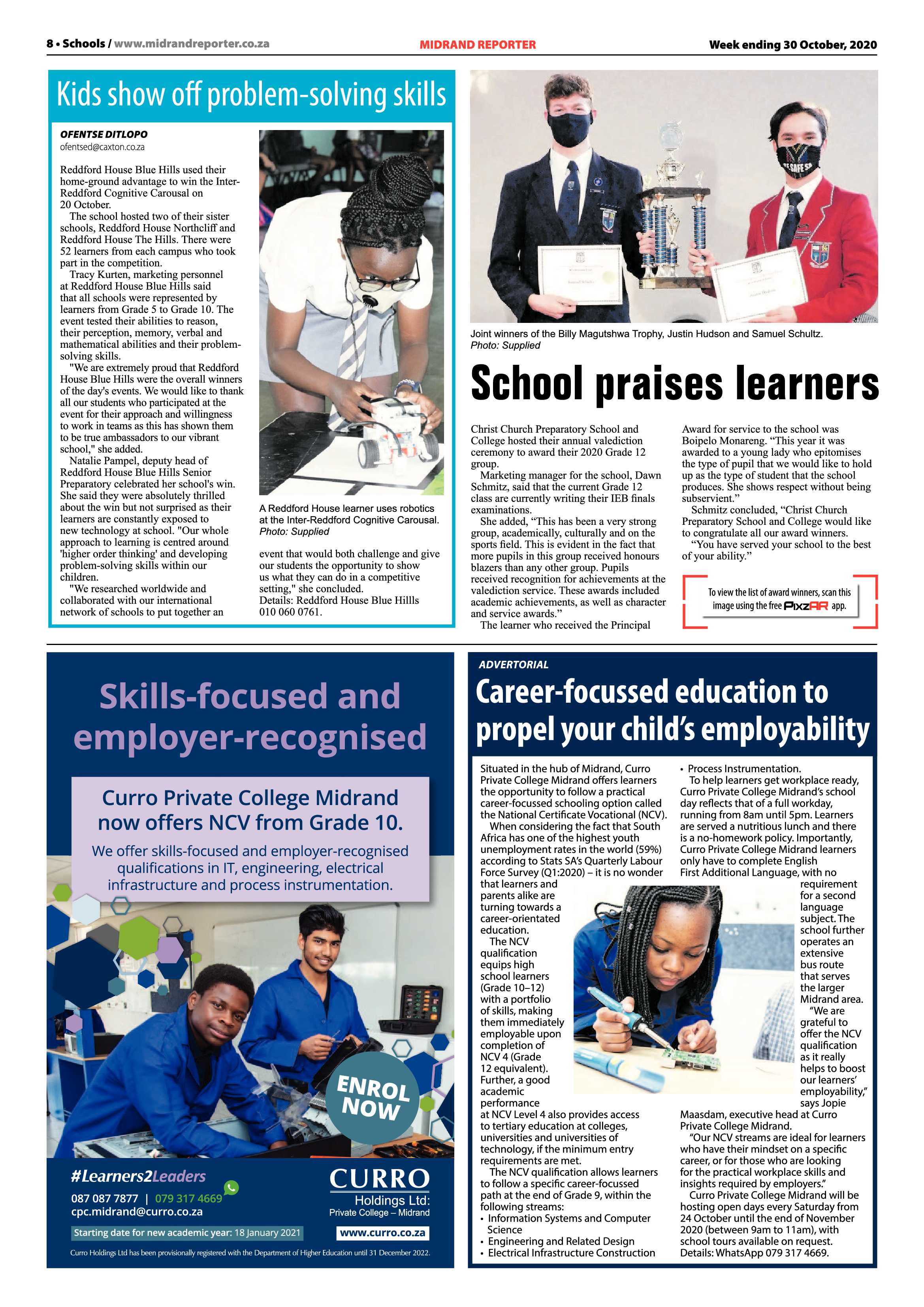 Midrand Reporter 31 October 2020 page 8