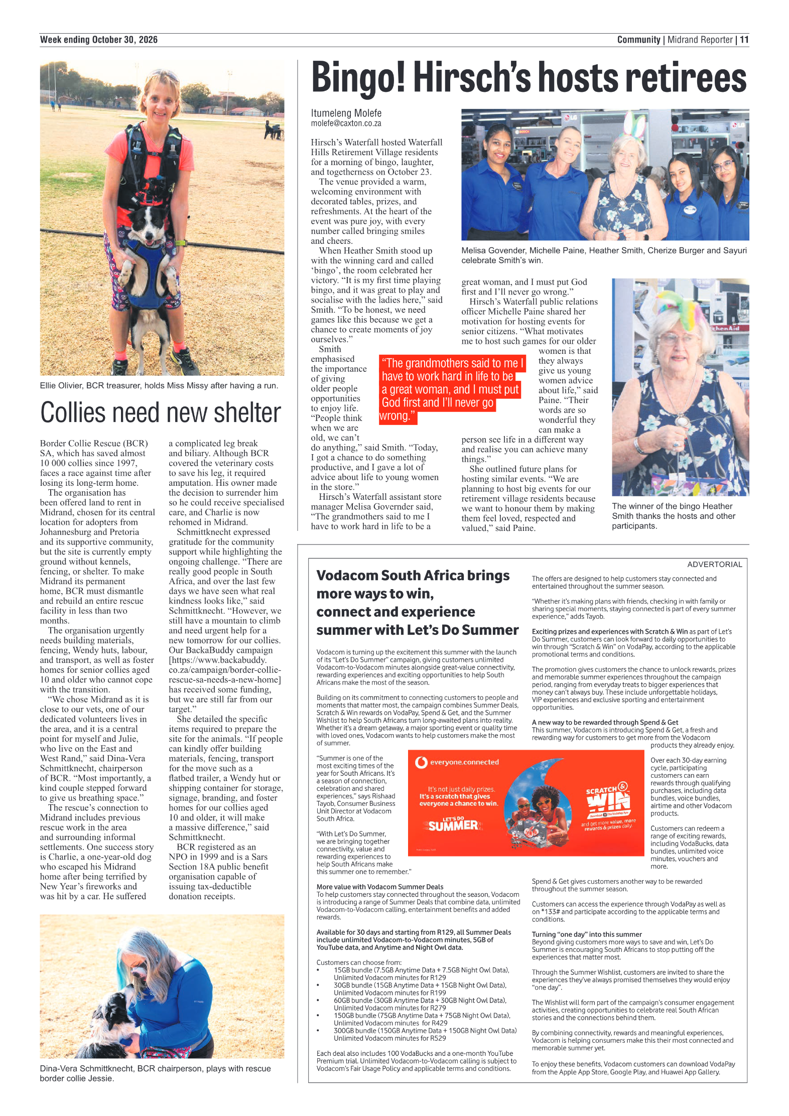 Midrand Reporter 30 October 2026 page 11