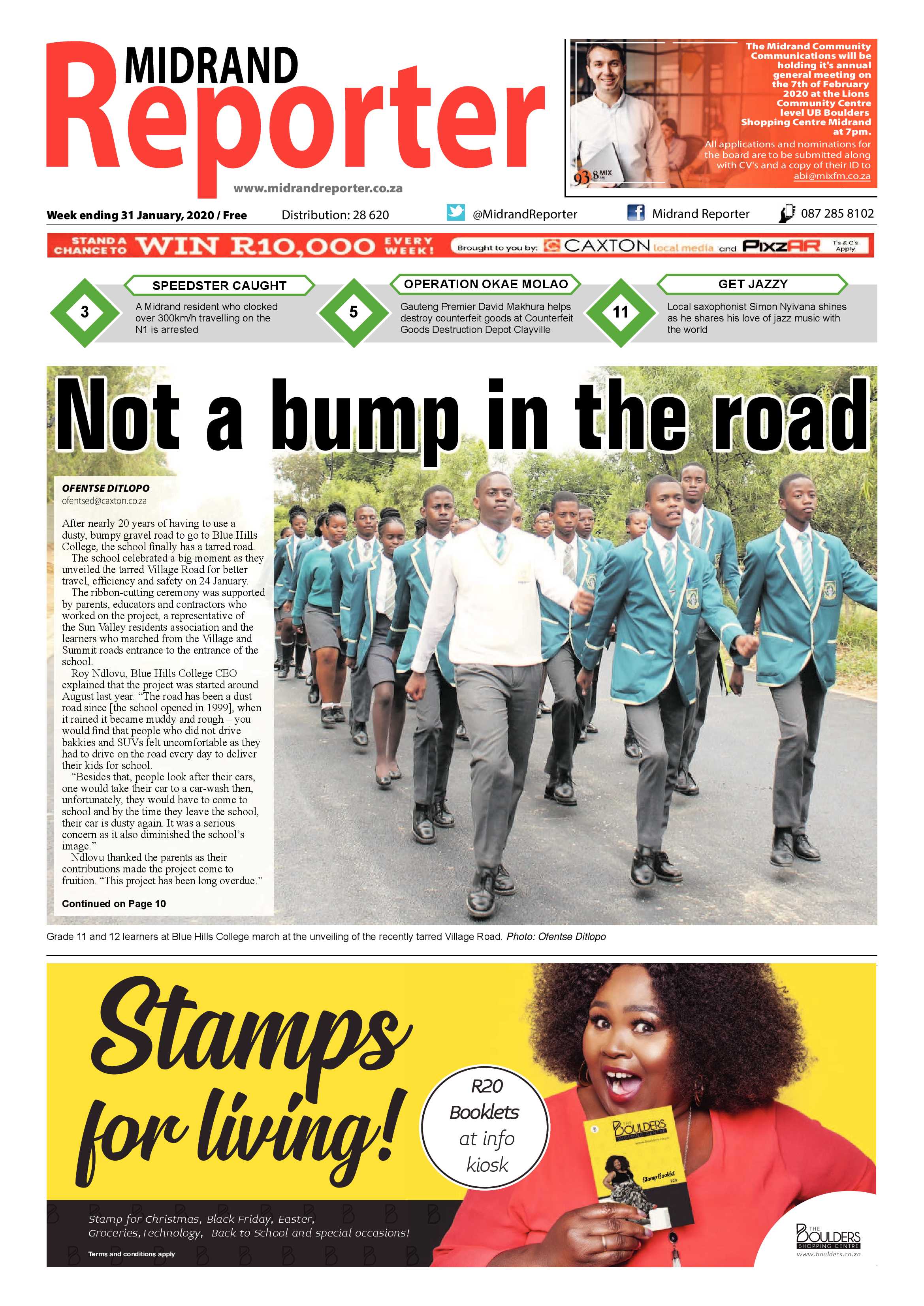 Midrand Reporter 31 January 2020 page 1