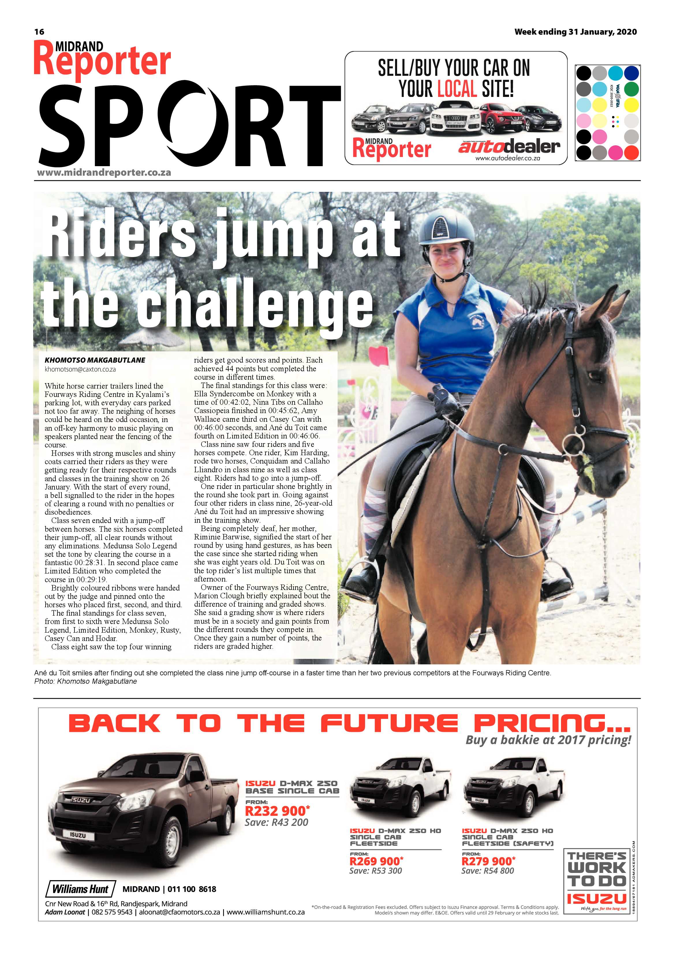 Midrand Reporter 31 January 2020 page 16