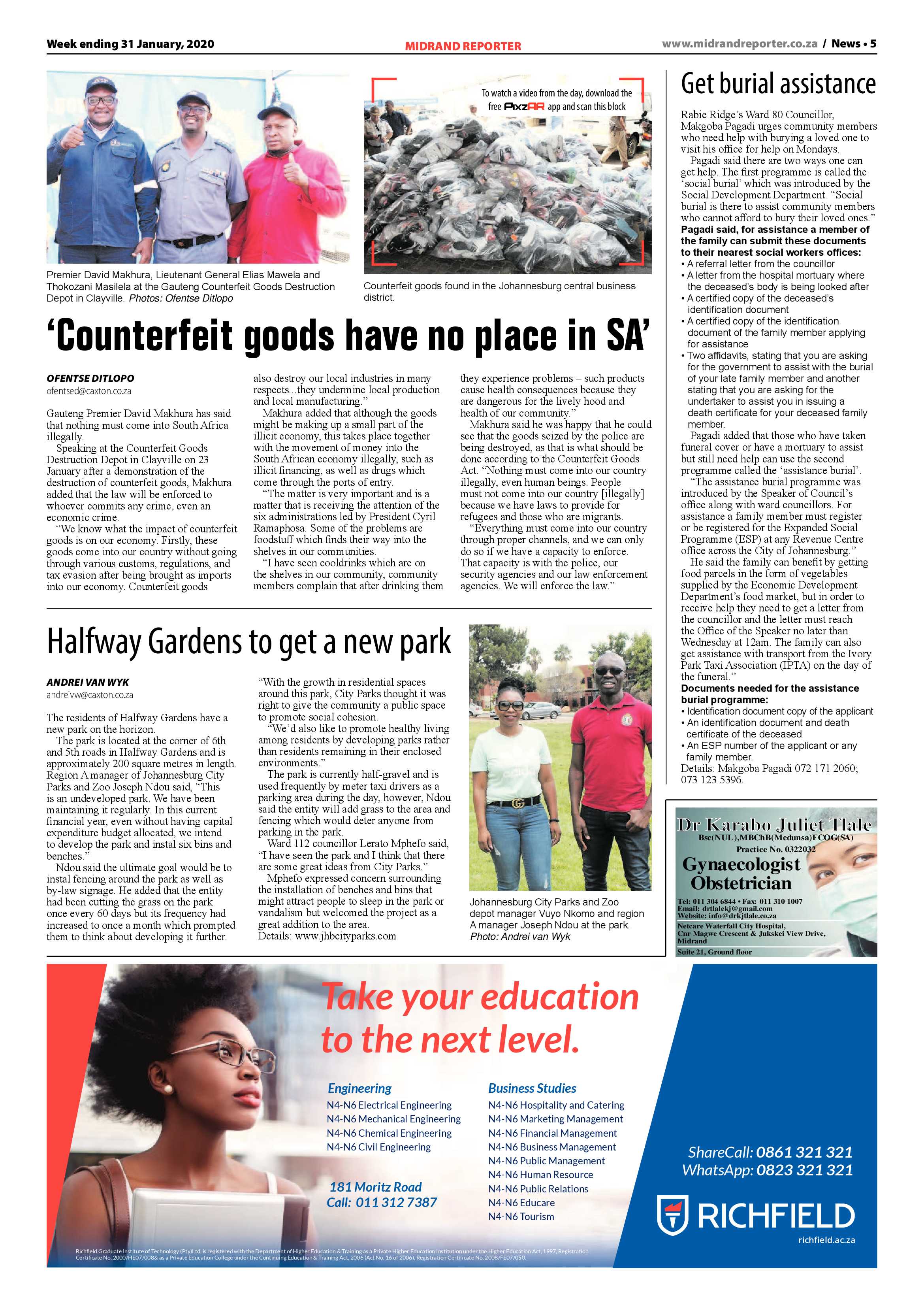 Midrand Reporter 31 January 2020 page 5