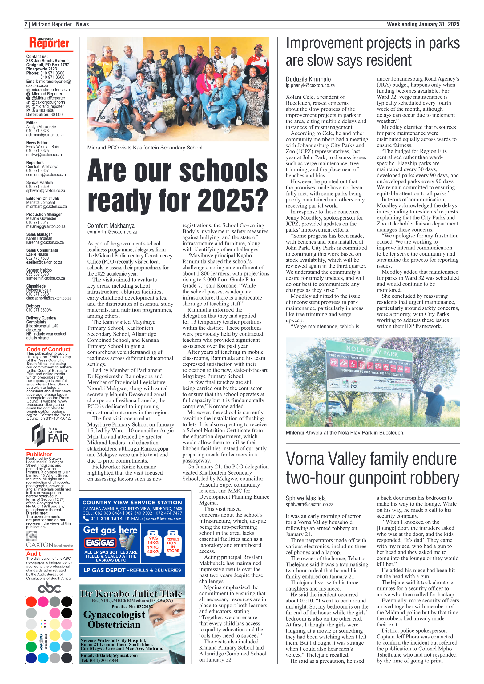 Midrand Reporter 31 January 2025 page 2