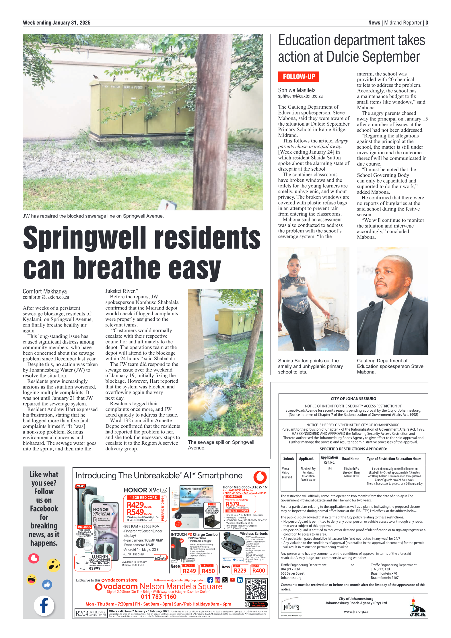 Midrand Reporter 31 January 2025 page 3