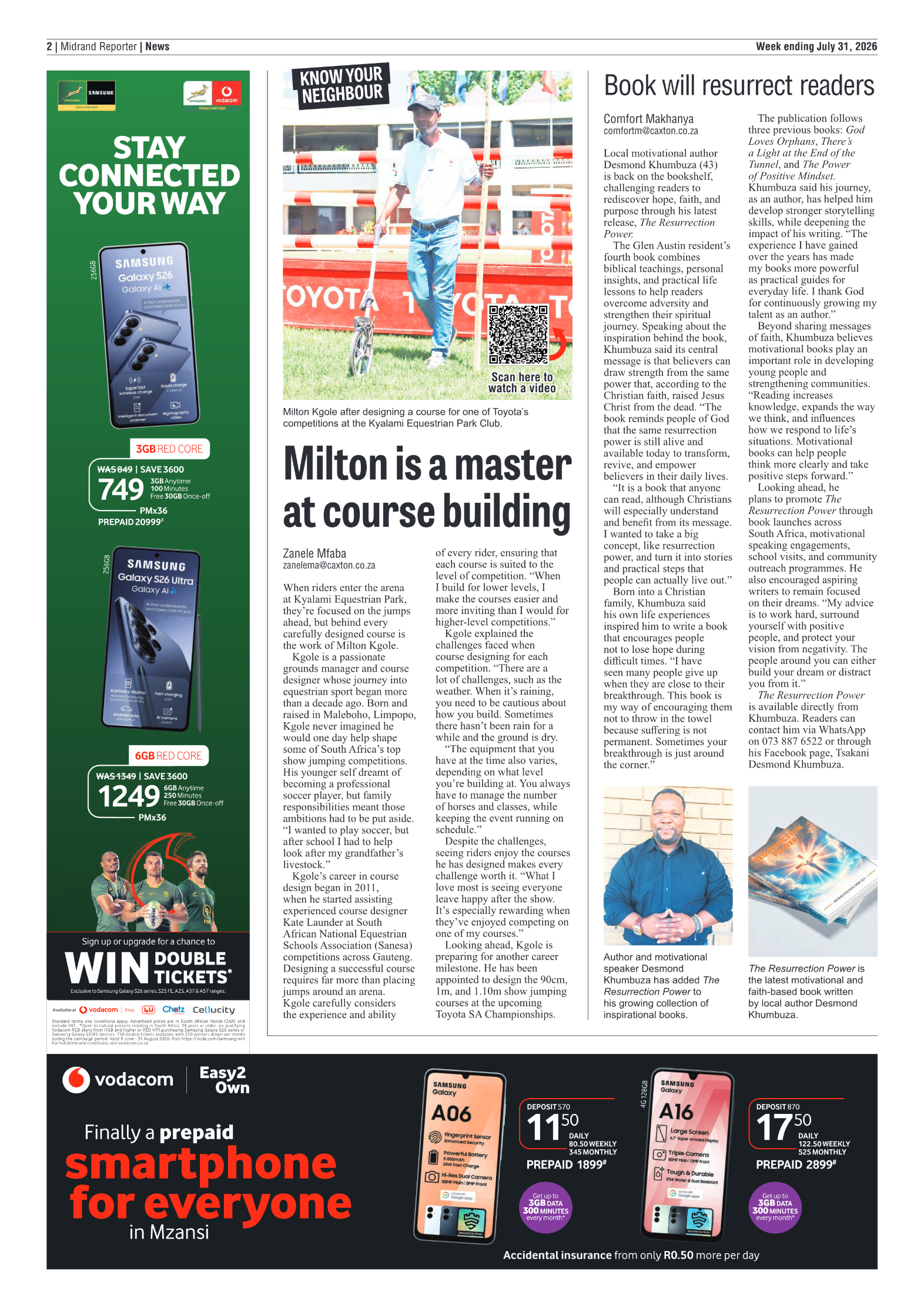 Midrand Reporter 31 July 2026 page 2