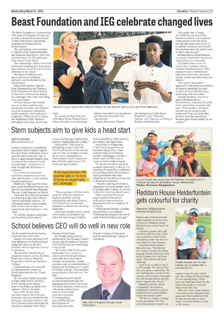 Midrand Reporter 31 March 2023 page 11