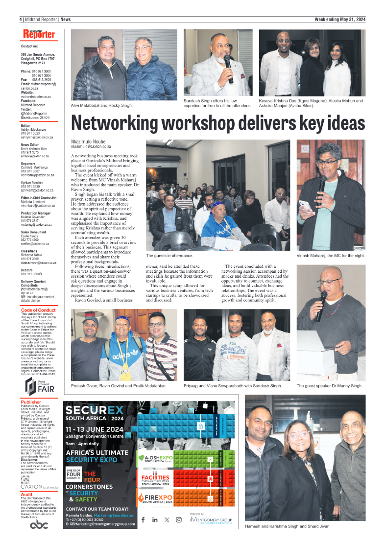 Midrand Reporter 31 May 2024 page 4