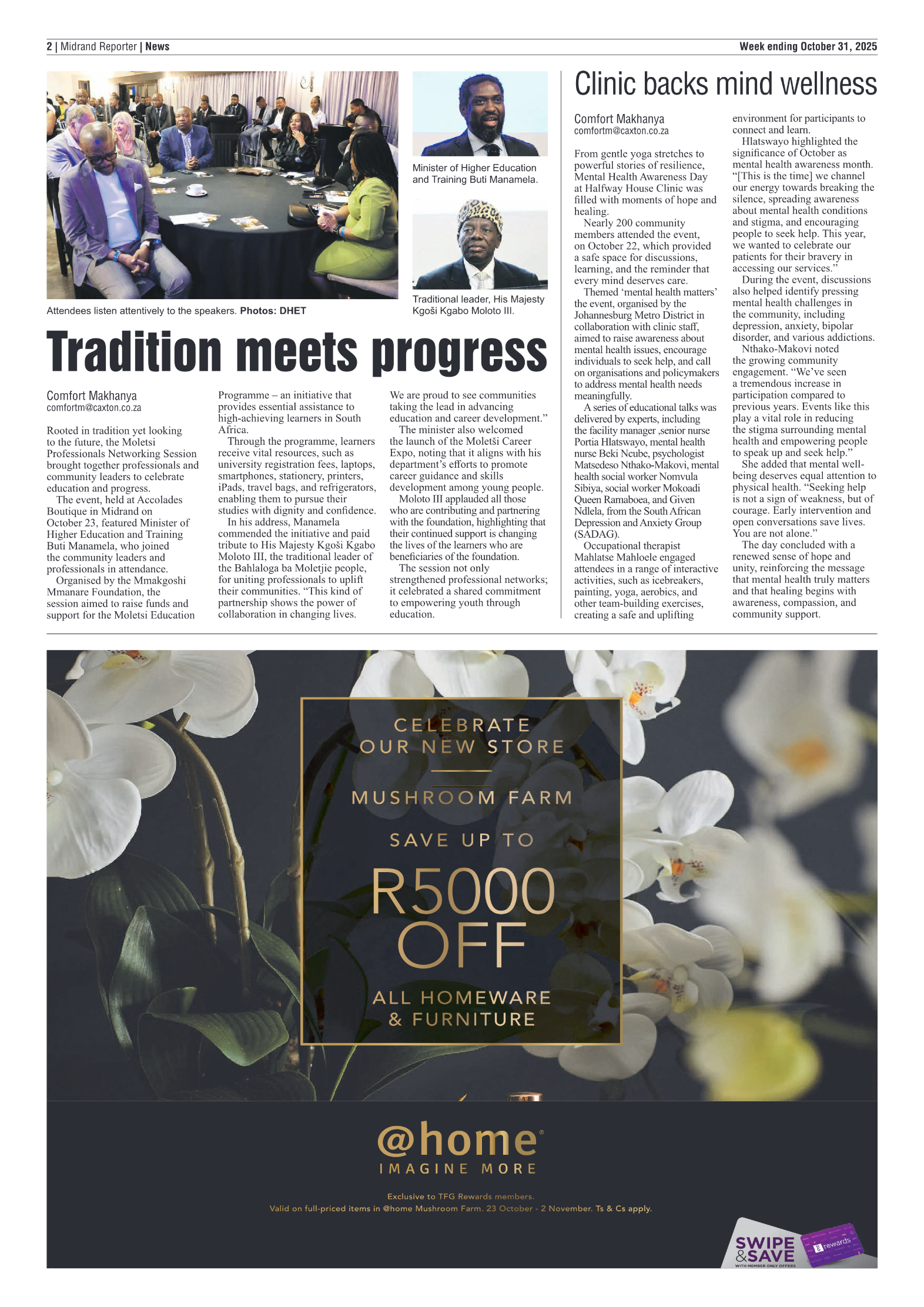 Midrand Reporter 31 October 2025 page 2