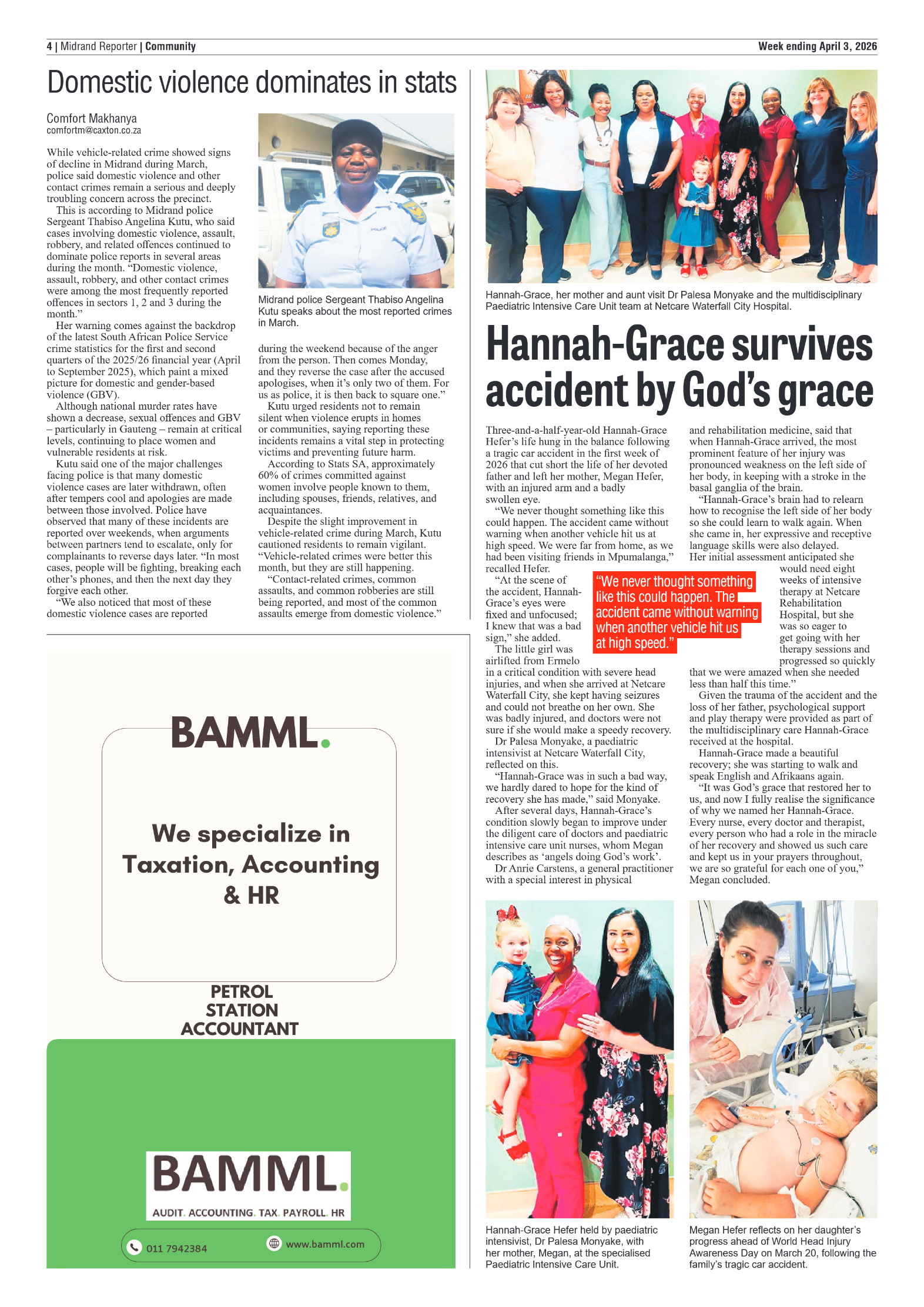 Midrand Reporter 3 April 2026 page 4