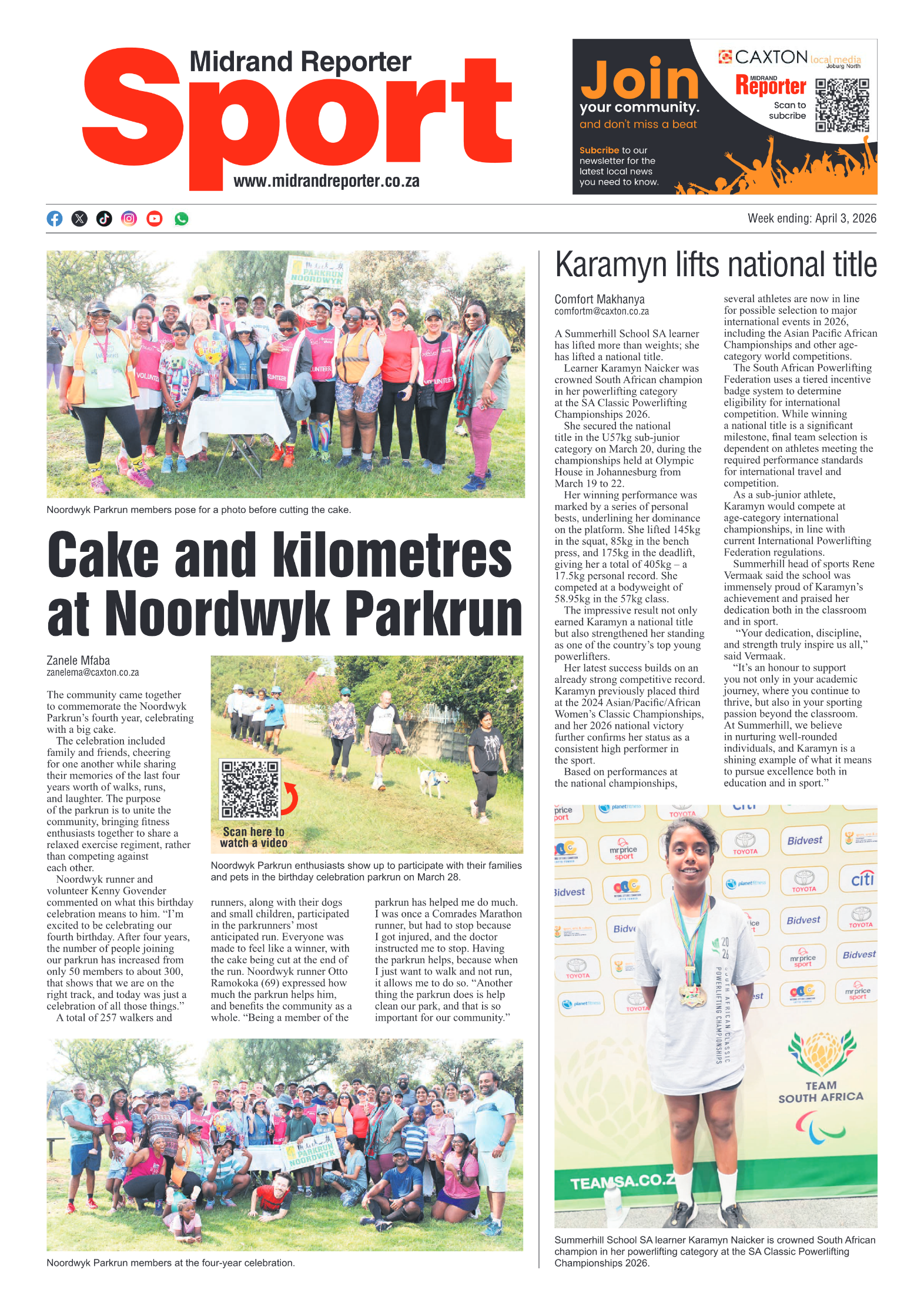 Midrand Reporter 3 April 2026 page 8