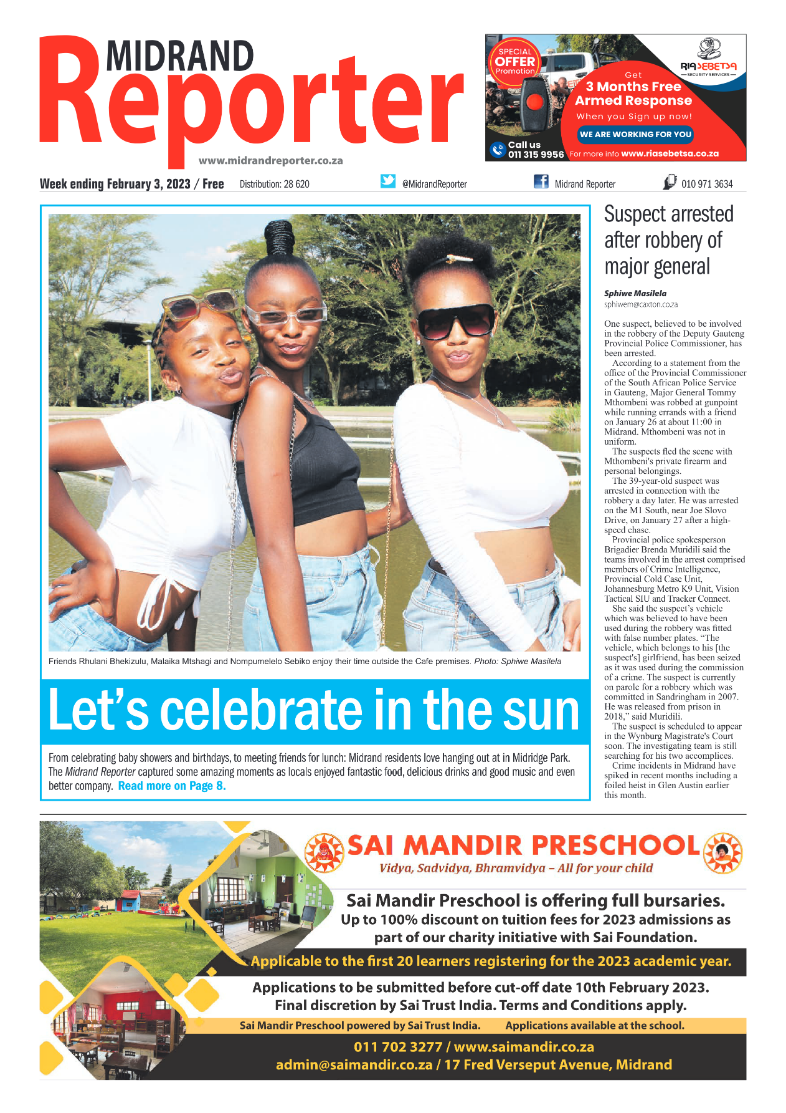 Midrand Reporter 3 Feb 2023 page 1