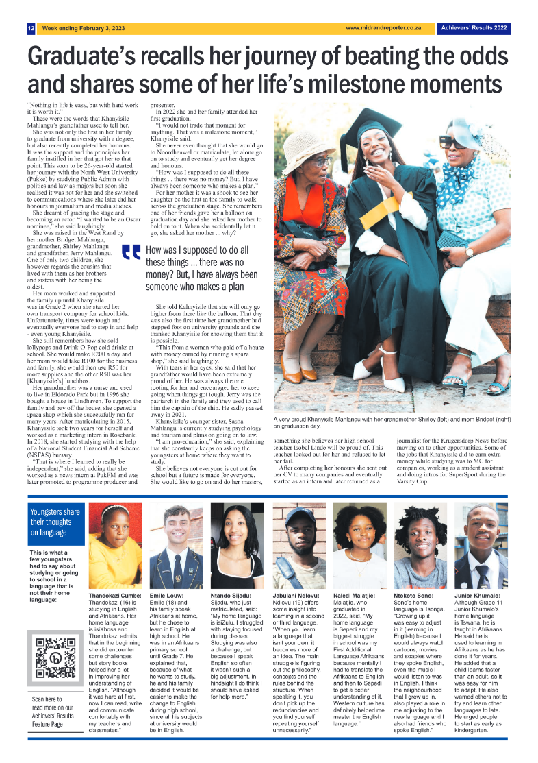 Midrand Reporter 3 Feb 2023 page 12