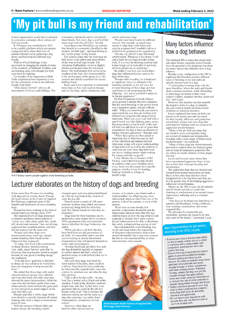 Midrand Reporter 3 Feb 2023 page 4