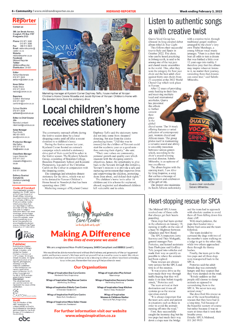 Midrand Reporter 3 Feb 2023 page 6
