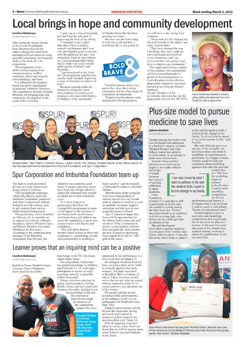 Midrand Reporter 3 March 2023 page 4
