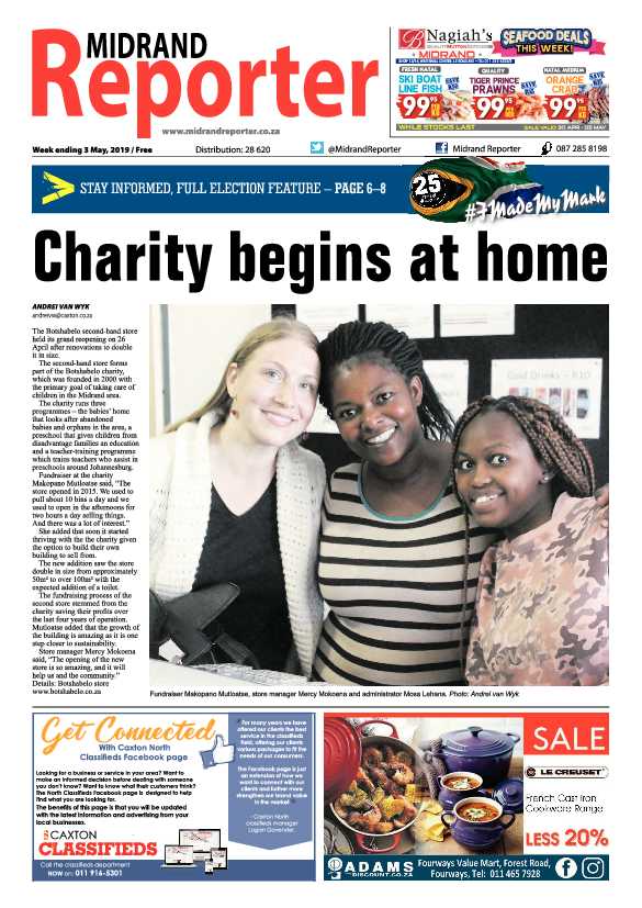 Midrand Reporter 3 May, 2019 page 1
