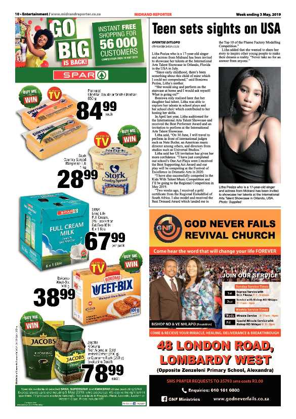 Midrand Reporter 3 May, 2019 page 10