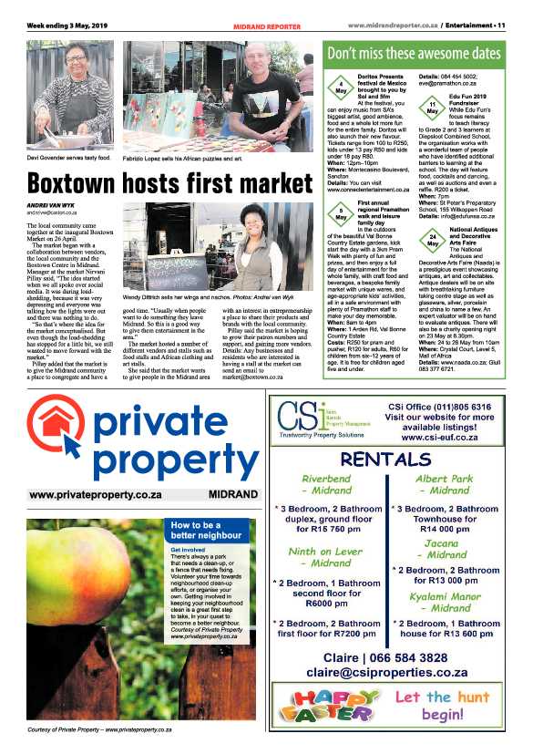 Midrand Reporter 3 May, 2019 page 11