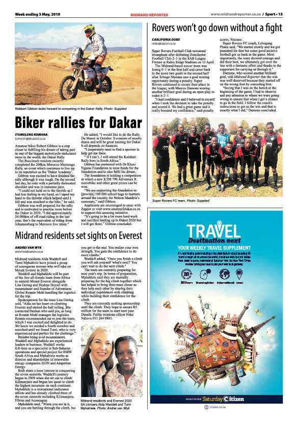 Midrand Reporter 3 May, 2019 page 15