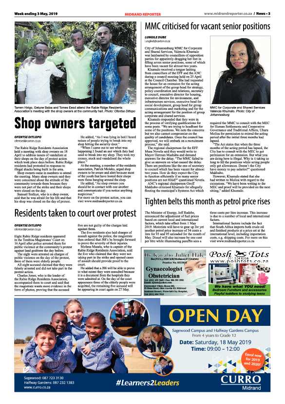 Midrand Reporter 3 May, 2019 page 3