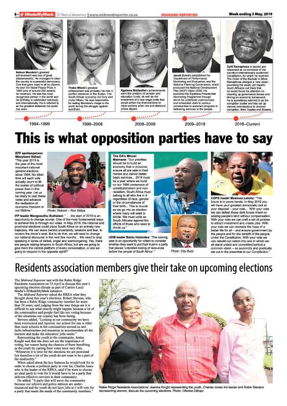 Midrand Reporter 3 May, 2019 page 8